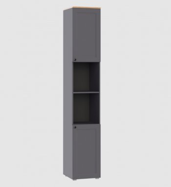 Стеллаж 16.427 Остин графит(Моби) в Асбесте - asbest.mebel-e96.ru
