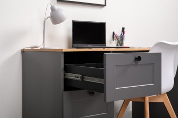 Стол письменный 12.159 Остин графит (Моби) в Асбесте - asbest.mebel-e96.ru