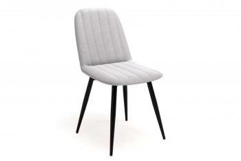 Стул Остин полоса, велюр Ultra Dove (светло-серый), (4шт) (Вудман) в Асбесте - asbest.mebel-e96.ru