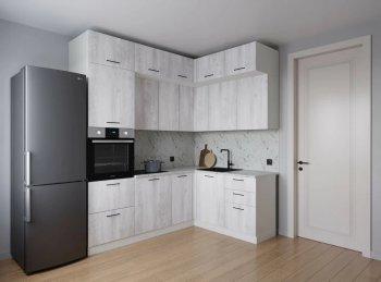 Кухонный гарнитур угловой Пайн 2200*1700 мм (Санвут) в Асбесте - asbest.mebel-e96.ru