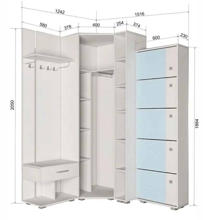 Прихожая Пайн 2 в Асбесте - asbest.mebel-e96.ru