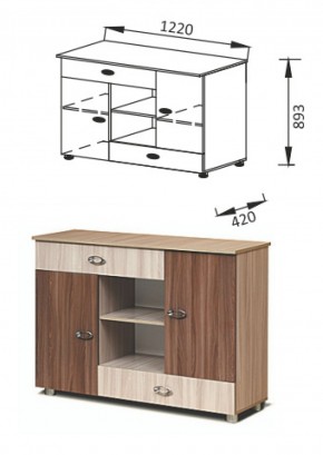 ПМ-11Комод Юниор-6 в Асбесте - asbest.mebel-e96.ru