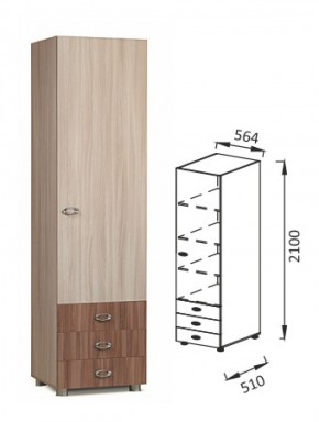 ПМ-12 шкаф для детских вещей Юниор-6 в Асбесте - asbest.mebel-e96.ru