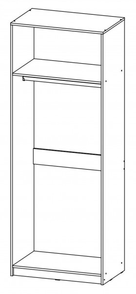 Шкаф 2 ств. 800 мм Бася (ВНК) в Асбесте - asbest.mebel-e96.ru