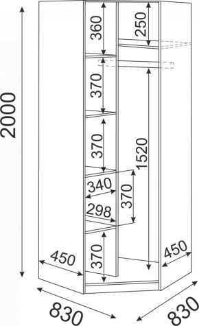 Набор подростковой мебели Остин модульный (Риннер) в Асбесте - asbest.mebel-e96.ru