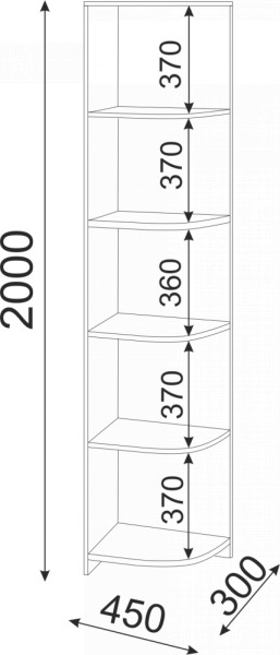 Набор подростковой мебели Остин модульный (Риннер) в Асбесте - asbest.mebel-e96.ru