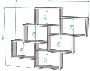 Полка S12 (ДМ) в Асбесте - asbest.mebel-e96.ru