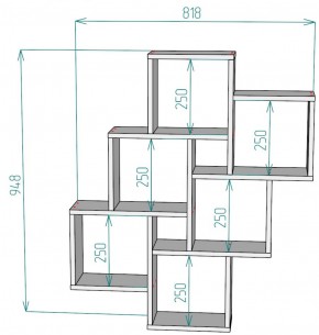 Полка S13 (ДМ) в Асбесте - asbest.mebel-e96.ru