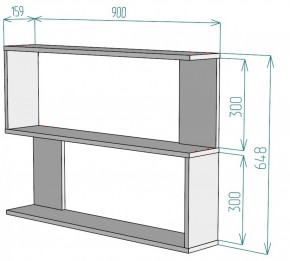 Полка S32 (Белый) в Асбесте - asbest.mebel-e96.ru