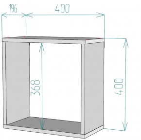 Полка S43 (ДСС) в Асбесте - asbest.mebel-e96.ru