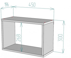 Полка S46 (Белый) в Асбесте - asbest.mebel-e96.ru