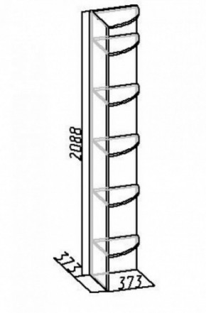 Полка угловая Комфорт 9 в Асбесте - asbest.mebel-e96.ru