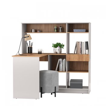 Стол письменный 89.11 Прайм угловой левый (Олмеко) в Асбесте - asbest.mebel-e96.ru