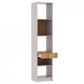 Стеллаж 89.21 Прайм (высокий с ящиком) (Олмеко) в Асбесте - asbest.mebel-e96.ru