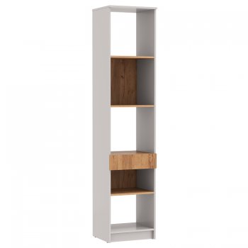 Стеллаж 89.21 Прайм (высокий с ящиком) (Олмеко) в Асбесте - asbest.mebel-e96.ru
