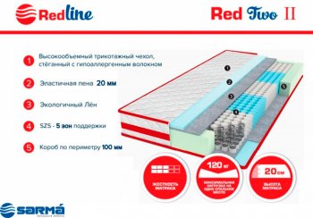 Матрас Red 2 h20 в Асбесте - asbest.mebel-e96.ru