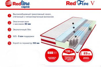 Матрас Red 5 h23 в Асбесте - asbest.mebel-e96.ru