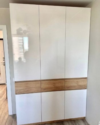 Спальный гарнитур Роджина крафт/белый, модульный (Миф) в Асбесте - asbest.mebel-e96.ru