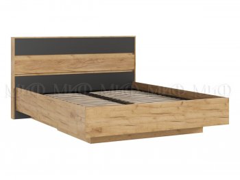 Кровать парящая Роджина с подсветкой, крафт/графит (Миф) в Асбесте - asbest.mebel-e96.ru