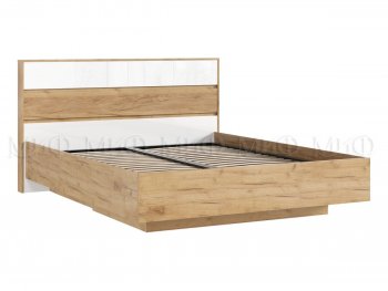 Кровать парящая Роджина крафт/белый (Миф) в Асбесте - asbest.mebel-e96.ru