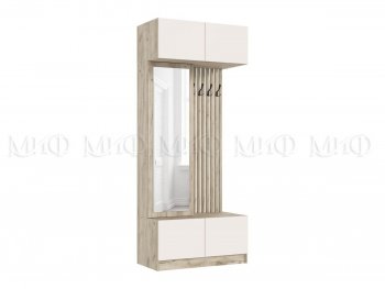 Прихожая Роджина крафт серый/кашемир (Миф) в Асбесте - asbest.mebel-e96.ru