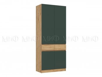 Шкаф 1000 мм Роджина крафт/изумруд (Миф) в Асбесте - asbest.mebel-e96.ru
