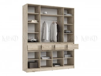 Спальный гарнитур Роджина крафт серый/кашемир, модульный (Миф) в Асбесте - asbest.mebel-e96.ru