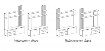 Стенка Роджина крафт/белый гл. (Миф) в Асбесте - asbest.mebel-e96.ru