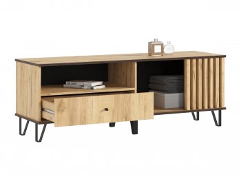 Тумба ТВ (1500) Роджина дуб крафт (Миф) в Асбесте - asbest.mebel-e96.ru