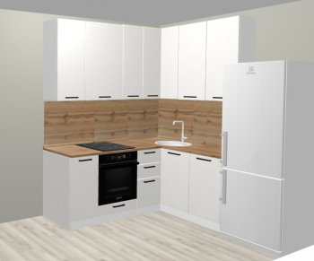 Кухонный гарнитур угловой 2000*1400 мм (Санвут) в Асбесте - asbest.mebel-e96.ru