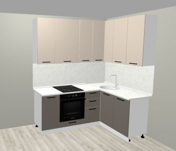 Кухонный гарнитур угловой 2000*1400 мм (Санвут) в Асбесте - asbest.mebel-e96.ru