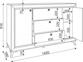 Комод с ящиками Саванна М02 (Риннер) в Асбесте - asbest.mebel-e96.ru