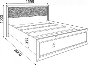 Кровать Саванна М04 1400 мм (Риннер) в Асбесте - asbest.mebel-e96.ru