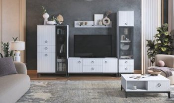 Тумба под ТВ с 2 дверями и 2 ящиками Шарлиз (Можга) в Асбесте - asbest.mebel-e96.ru