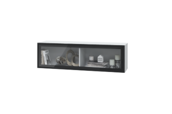 Шкаф горизонтальный с 1 стеклянной дверкой (1200) Шарлиз (Можга) в Асбесте - asbest.mebel-e96.ru