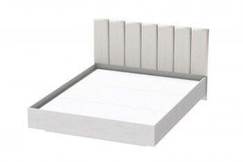 Кровать Шарм (арт.031), настил, экокожа Sontex Milk (Диал) в Асбесте - asbest.mebel-e96.ru | фото