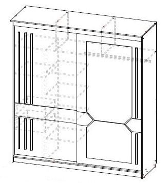 Шкаф-купе № 25 2000 мм (СВ) в Асбесте - asbest.mebel-e96.ru