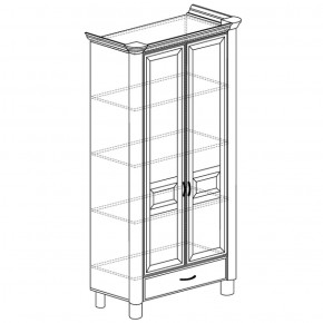 Шкаф 2-дверный Элли 571 (Яна) в Асбесте - asbest.mebel-e96.ru