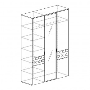 Шкаф 3-дверный Дели 71 (Яна) в Асбесте - asbest.mebel-e96.ru