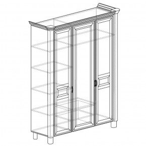 Шкаф 3-дверный Элли 570 (Яна) в Асбесте - asbest.mebel-e96.ru