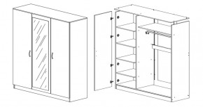 Шкаф 3-х створчатый Лео-Люкс с фотопечатью в Асбесте - asbest.mebel-e96.ru