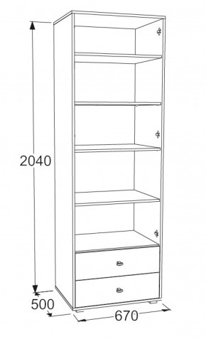 Шкаф для белья Омега 18 в Асбесте - asbest.mebel-e96.ru