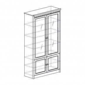 Шкаф для книг Лючия 184 дуб оксфорд (Яна) в Асбесте - asbest.mebel-e96.ru