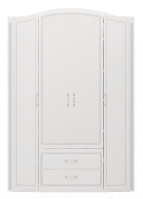 Шкаф для одежды 4-х дв.с ящиками Виктория 2  с зеркалами в Асбесте - asbest.mebel-e96.ru