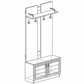 Шкаф для одежды открытый Лира 58 (Яна) в Асбесте - asbest.mebel-e96.ru