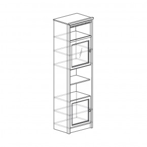 Шкаф многоцелевой Лючия 186 дуб оксфорд серый (Яна) в Асбесте - asbest.mebel-e96.ru