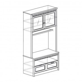 Шкаф многоцелевой Лючия 187 дуб оксфорд (Яна) в Асбесте - asbest.mebel-e96.ru