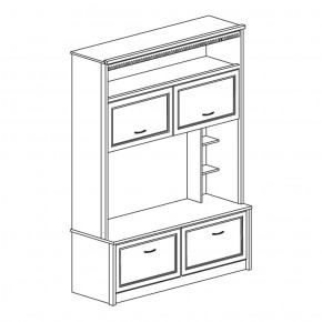 Шкаф многоцелевой Лючия 188 дуб оксфорд серый (Яна) в Асбесте - asbest.mebel-e96.ru