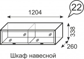 Шкаф навесной Венеция 22 бодега в Асбесте - asbest.mebel-e96.ru