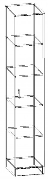 Шкаф-пенал Соло серия София в Асбесте - asbest.mebel-e96.ru